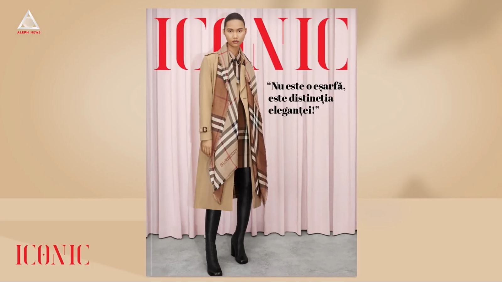 ICONIC. Eșarfa Burberry