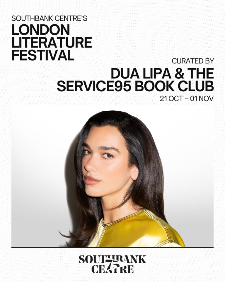 Dua Lipa prezintă programul Festivalului de Literatură de la Londra 2026